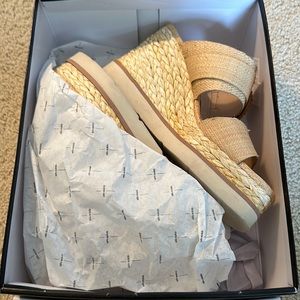 Dolce Vita Lauryn Natural Raffia Heels